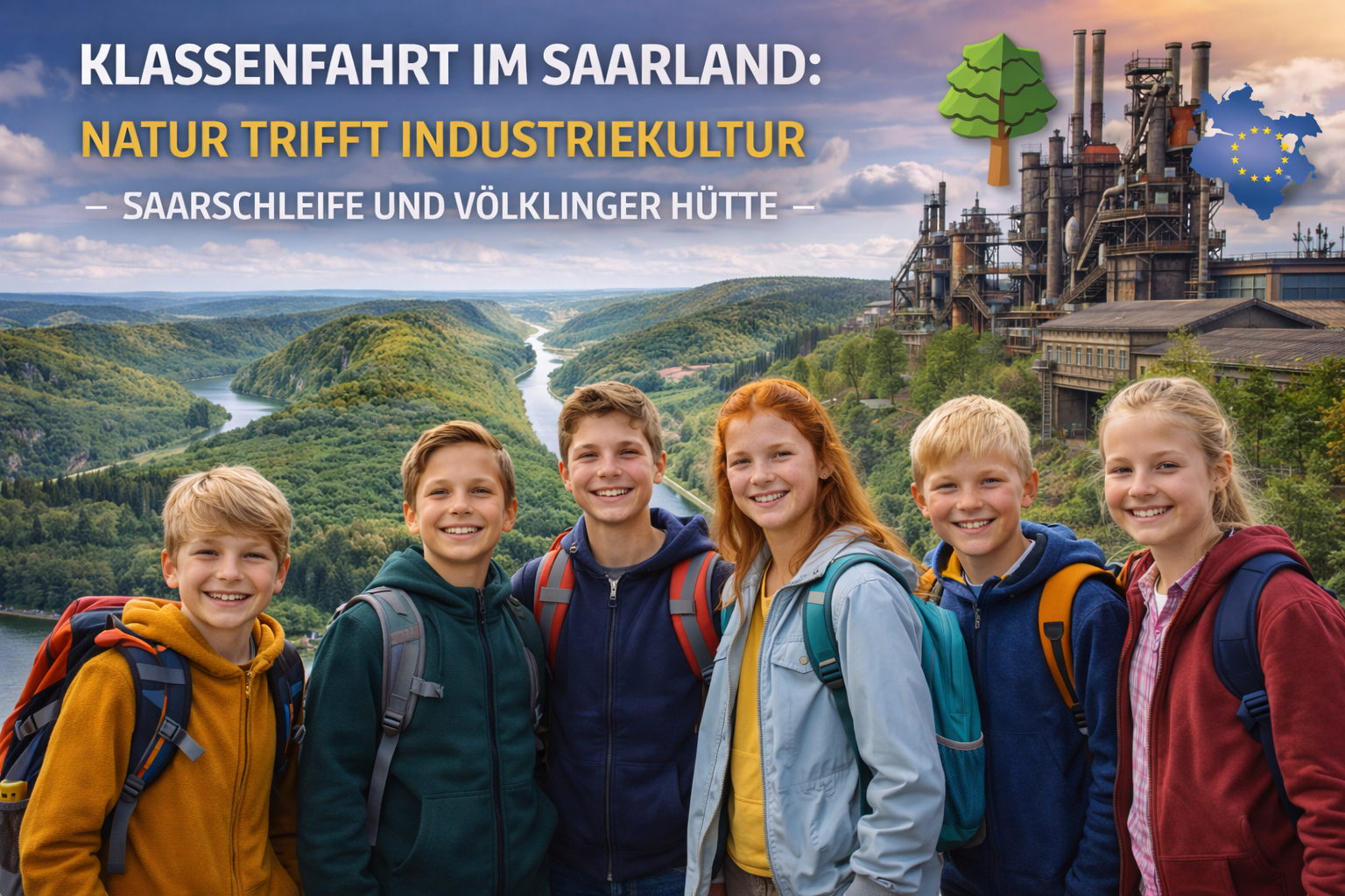 Klassenfahrt im Saarland: Natur trifft Industriekultur